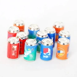 4Pcs Dollhouse Miniature Beverage Can Soda Can Soda Pop Cans Tins Mini Drink Bottle Dollhouse Decoration Shop Drinks Supply Acce