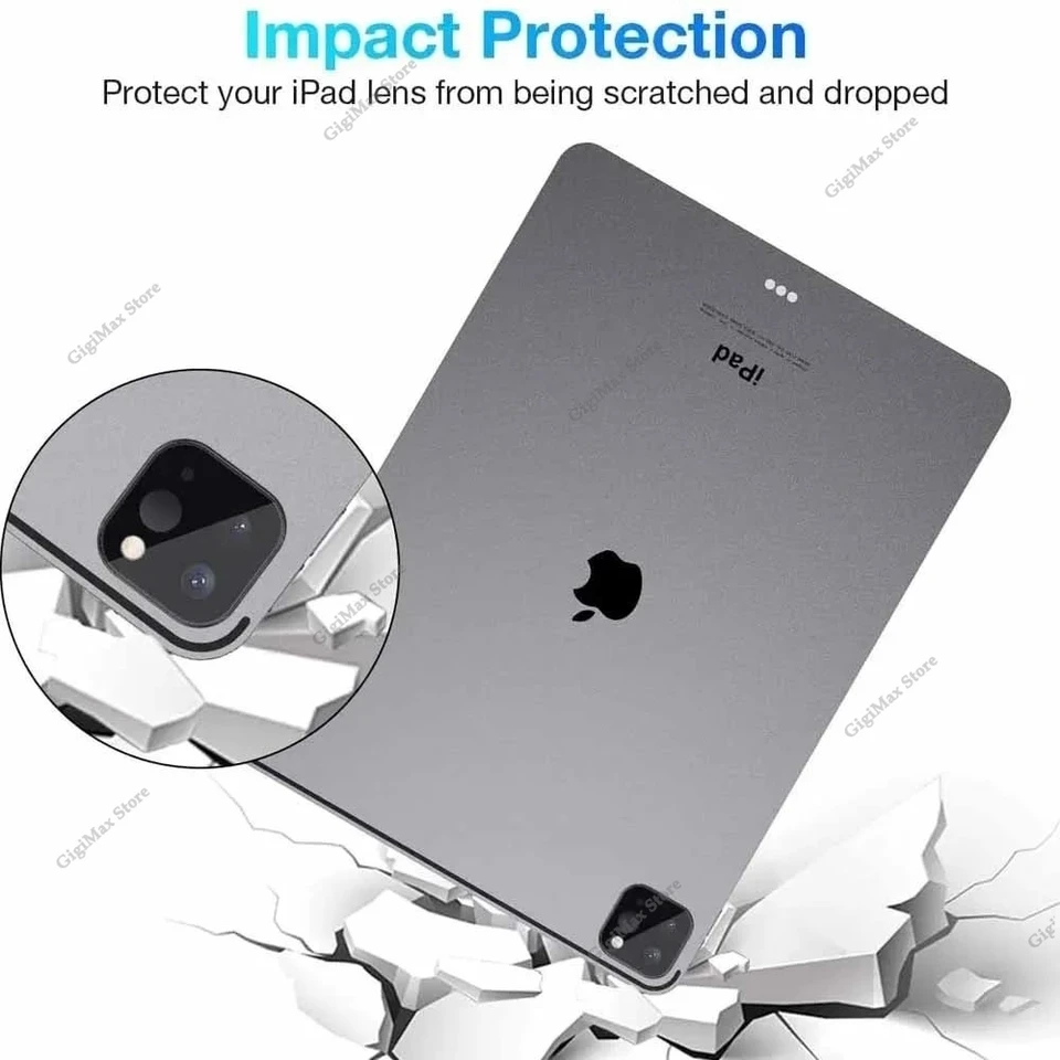 3 Piezas Vidrio para Cámara para Apple iPad Pro 11 13 2024 11 12.9 2020 2021 Protector de Pantalla para iPad Película para Apple iPad Pro 12.9 11 2022 5