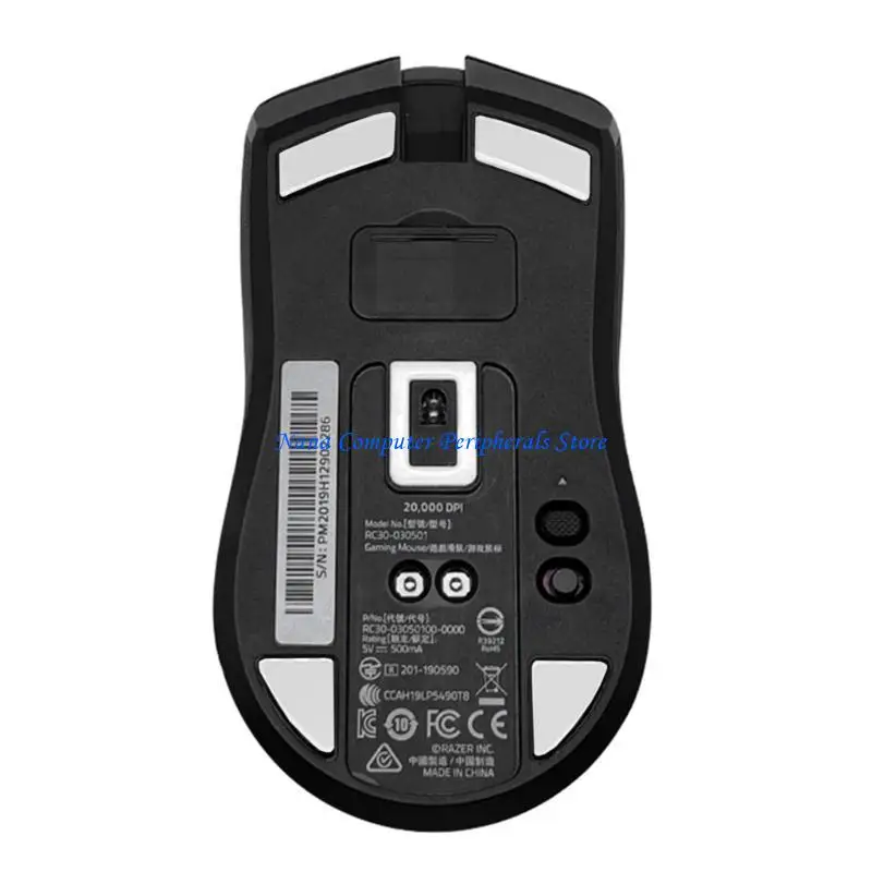 f68c 1set 0.8mmガラスマウスフィートスケートマウスステッカーパッドバイパー究極