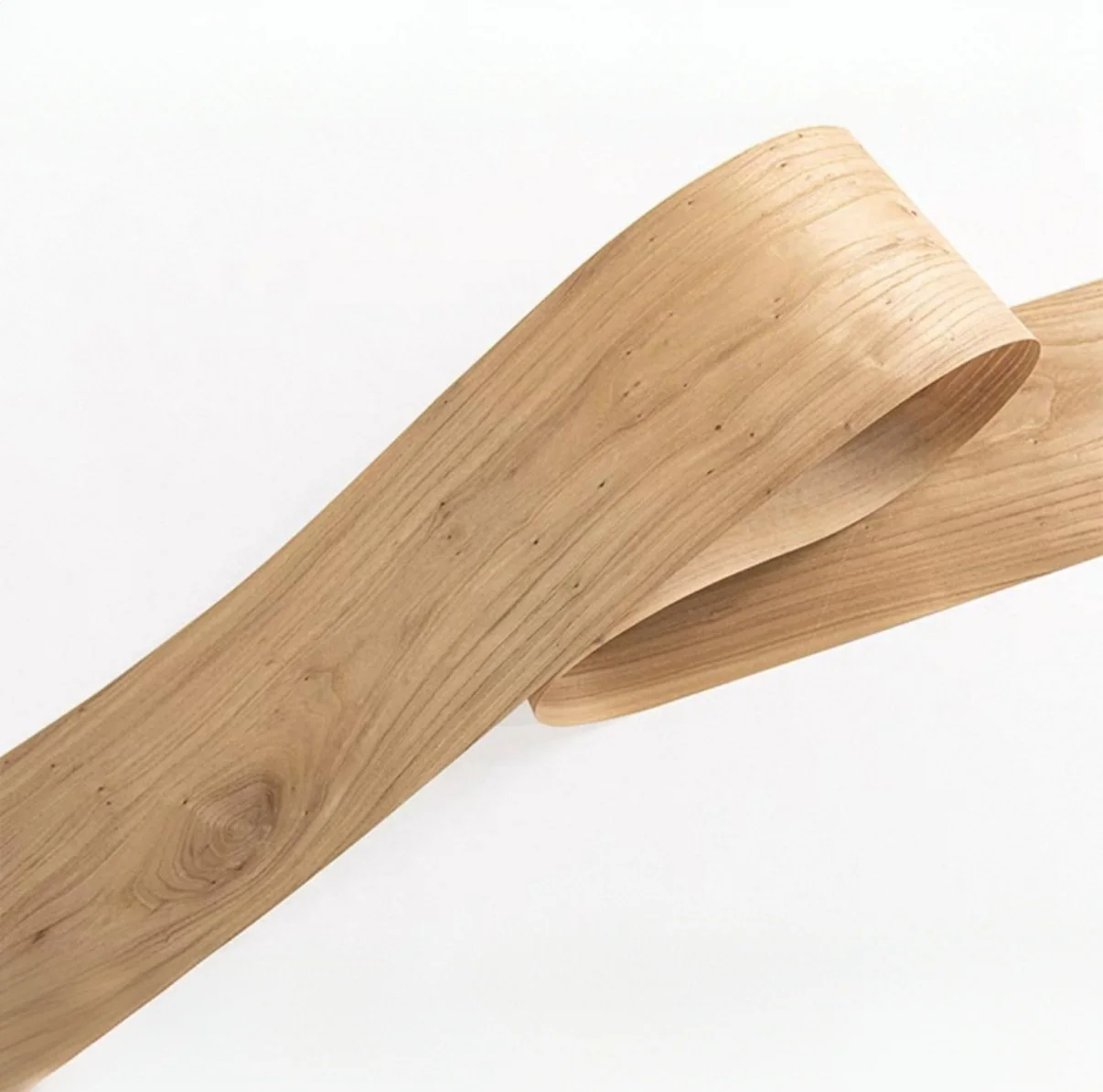

Natural Knotty Old Elm Solid Wood Veneer with Hand-Applied Finish (2.5m Length x 0.16m Width x 0.3mm Thickness)