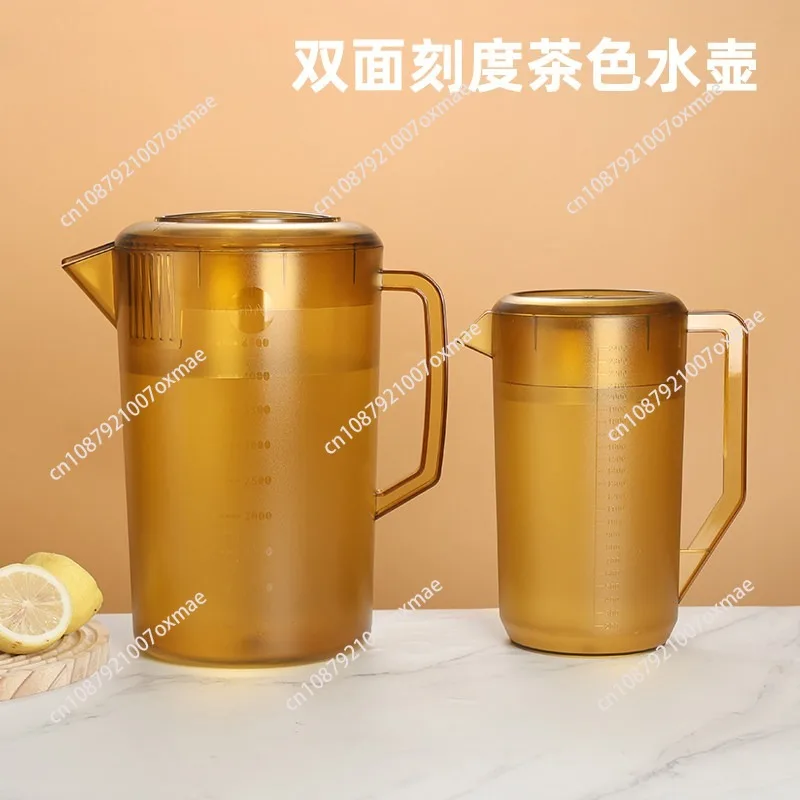 Thickened PC Cold Kettle with High Temperature Resistance and Large Capacity Commercial Milk Tea Shop Special Teapot with Scale
