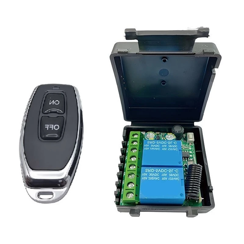 【Big deal】AC85-265V 2-Channel 433Mhz Wireless Remote Control Switch Wide-Voltage Controller For Garage Door Curtain Light