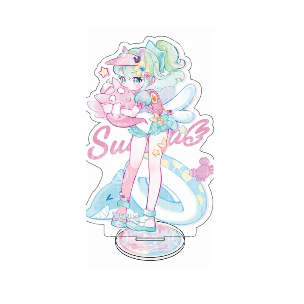 Hot Game Zenless Zone Zero Sunna Nangong Yu Aria 15CM Cute Anime Acrylic Stand Keychain Cosplay Desk Decor Collect Gifts