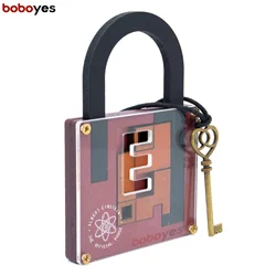 High Difficulty Level IQ Lock Puzzle Classic Wooden Brainteaser Puzzles Game for Adults