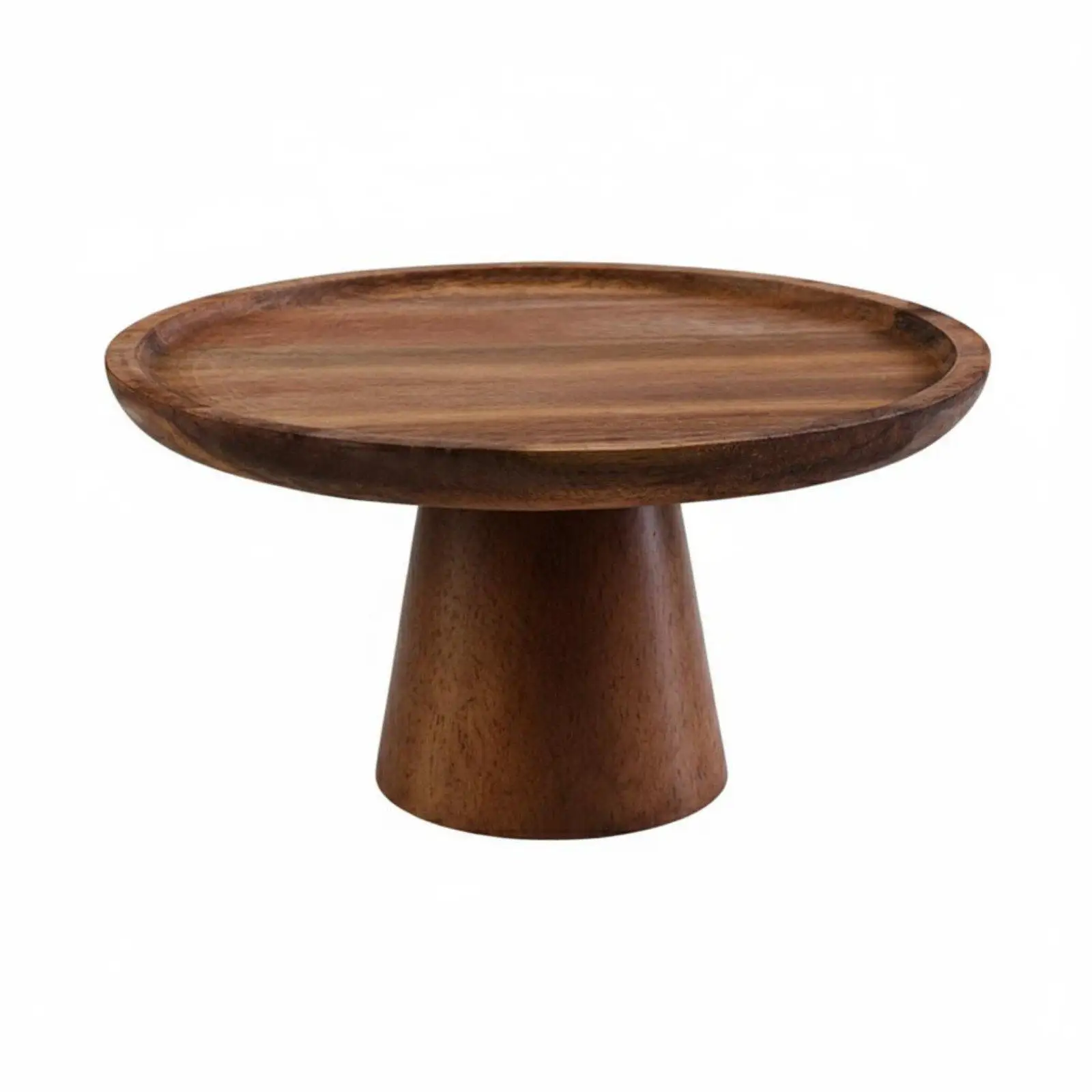 Solid Acacia Wood Dessert Serving Stand Cake Pedestal Plate Tray for Wedding Buffet Sweet Table Display Elegant Home Kitchen