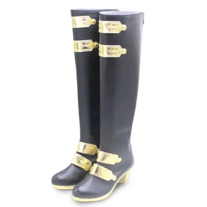 

Game Nu: Edmond PU Leather Shoes Halloween Carnival Boots Cosplay Prop Custom Madex;3,v'6.f;9,