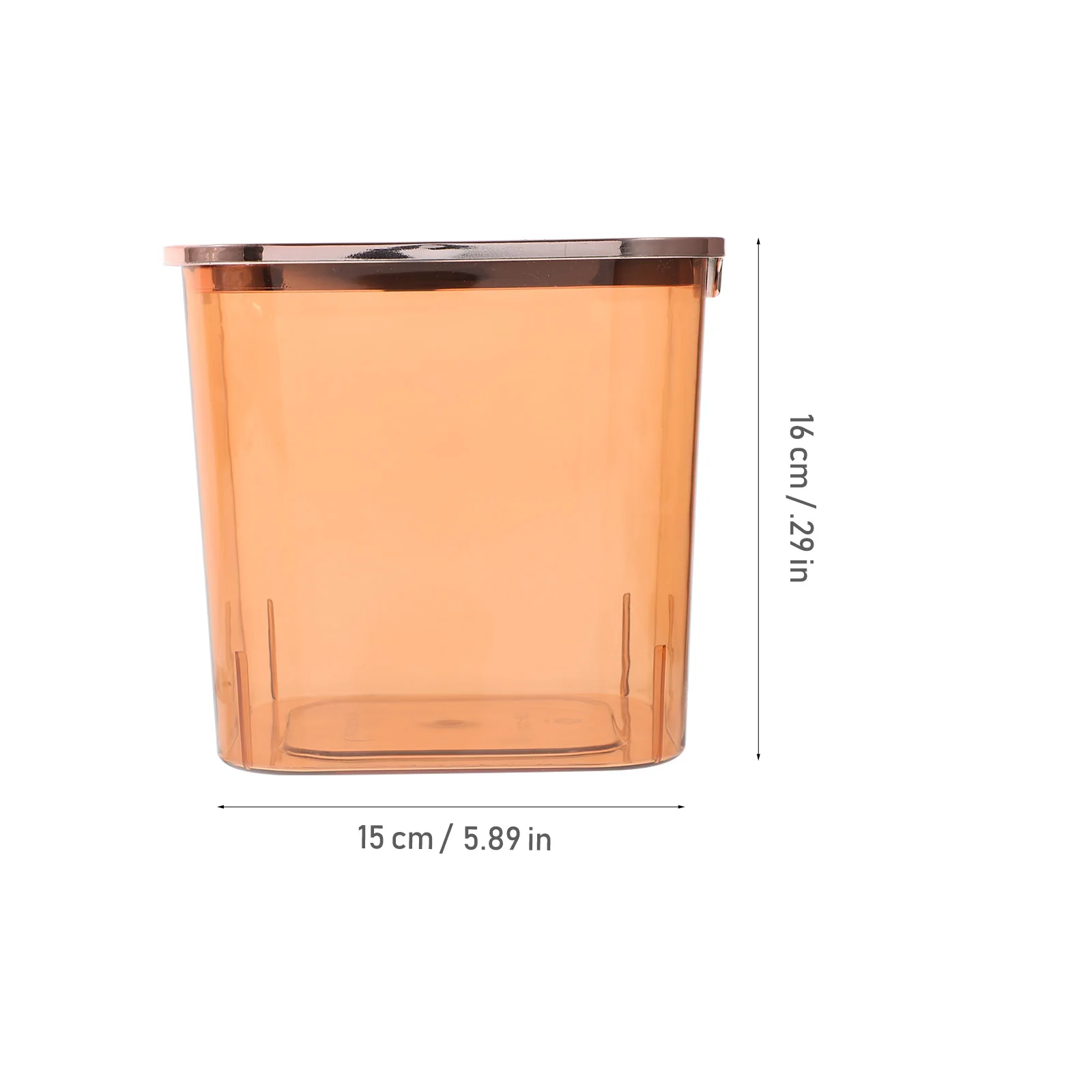 

Transparent Desktop Trash Can Plastic Simple Style Multi-Purpose Wastebasket for Bedroom Kitchen Office