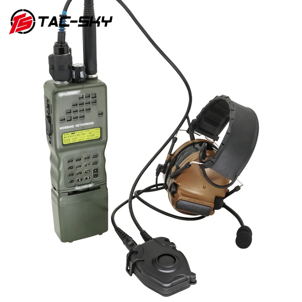 TS TAC-SKY 6-Pin PTT Adapter AN/PRC 148 152 152A 163 PTT Compatible TAC-SKY/Z-TAC Tactical Headset Civilian Version