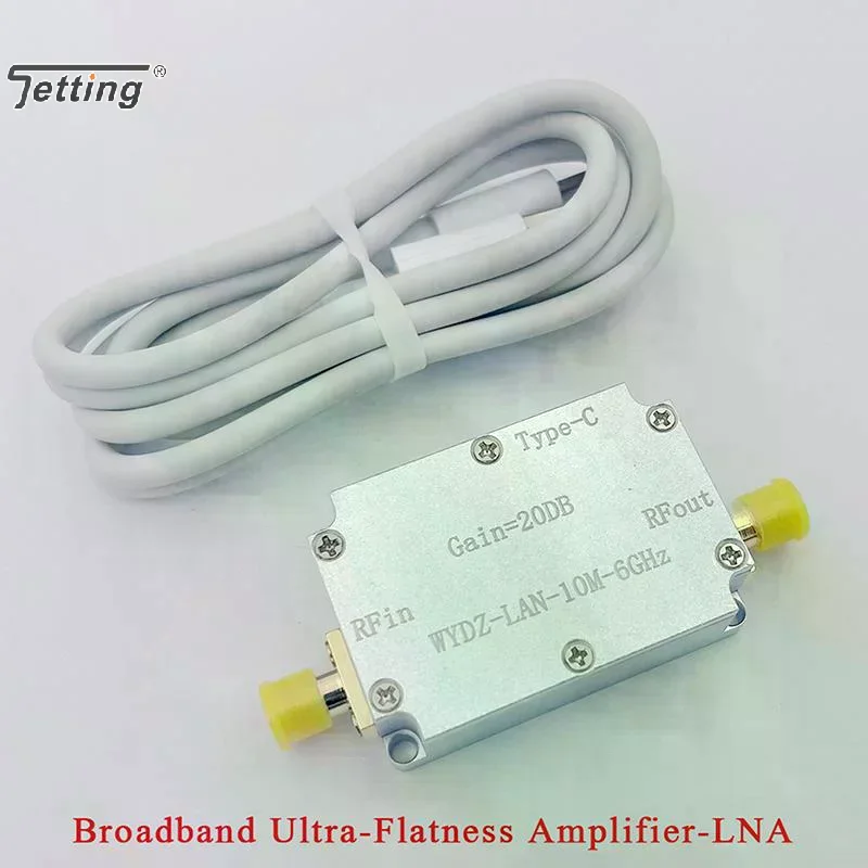 20DB 10MHZ-6GHz LAN High Flatness Receiver Amplifier RF Drive Drone Image Transmission Hackrf One GPS Radio FM