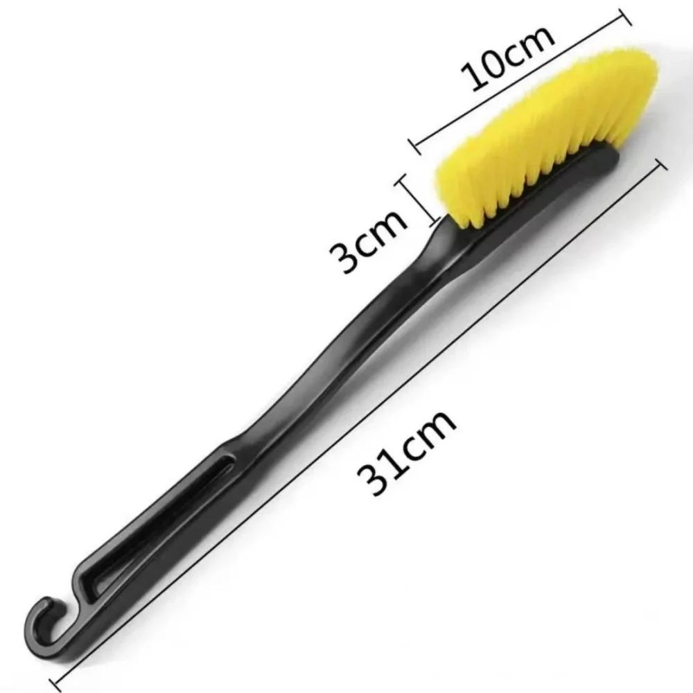 Car Wheel Tire Rim Detailing Brush Truck SUV Wheel Wash Cleaning Detail Brushes with Plastic Handle Auto Washing Cleaner Tools