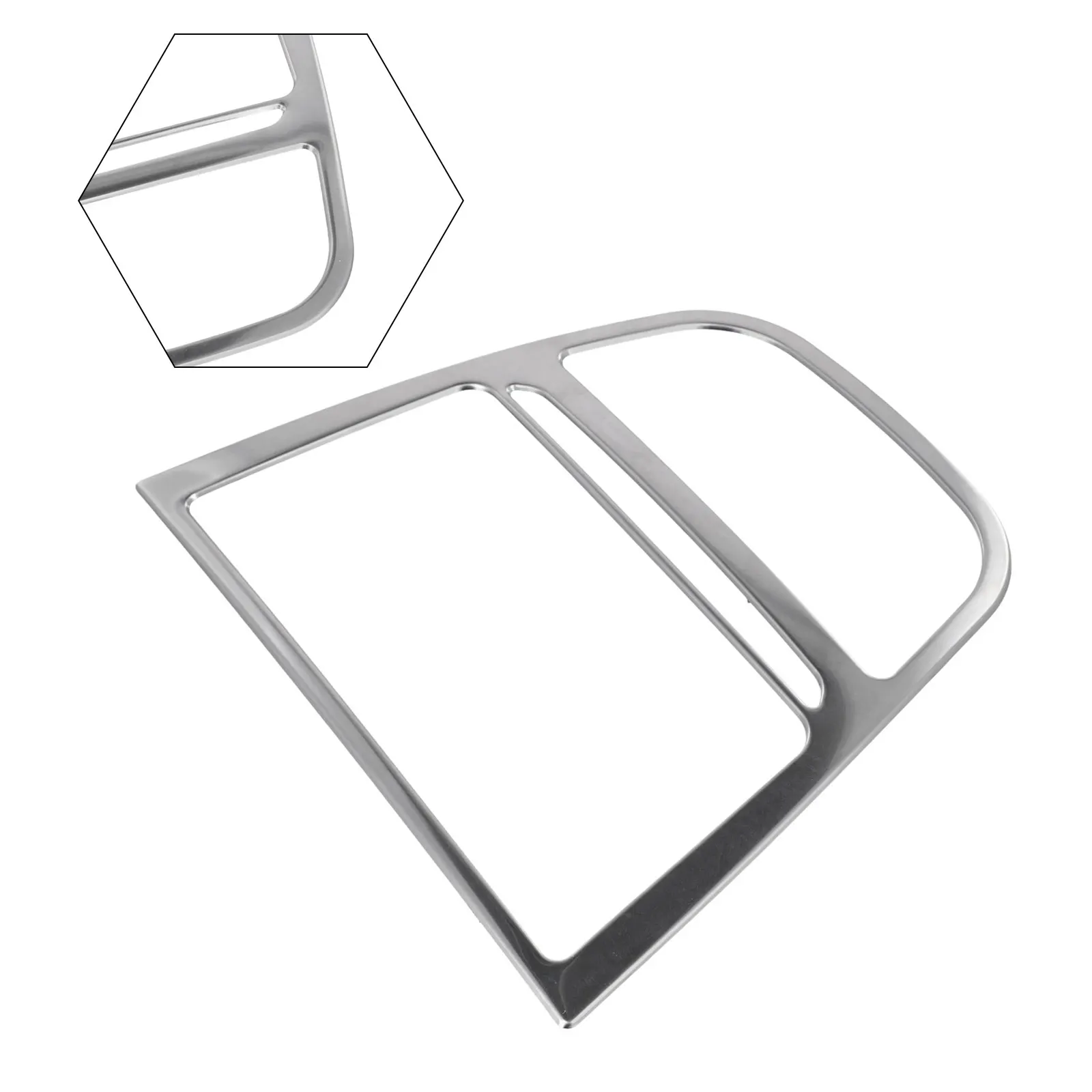 22 X 19.5 Cm Center Console Trim Weather Resistant Trim Precision Fit Design Stainless Steel Material Double-Sided Tape
