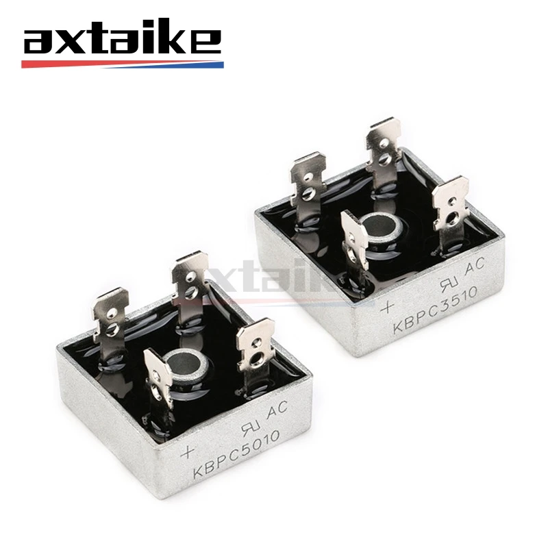 5PCS KBPC1510 KBPC2510 KBPC3510 KBPC5010 15A 25A 35A 50A 1000V 1KV Silicon Square Bridge Rectifier DIP 4Pin