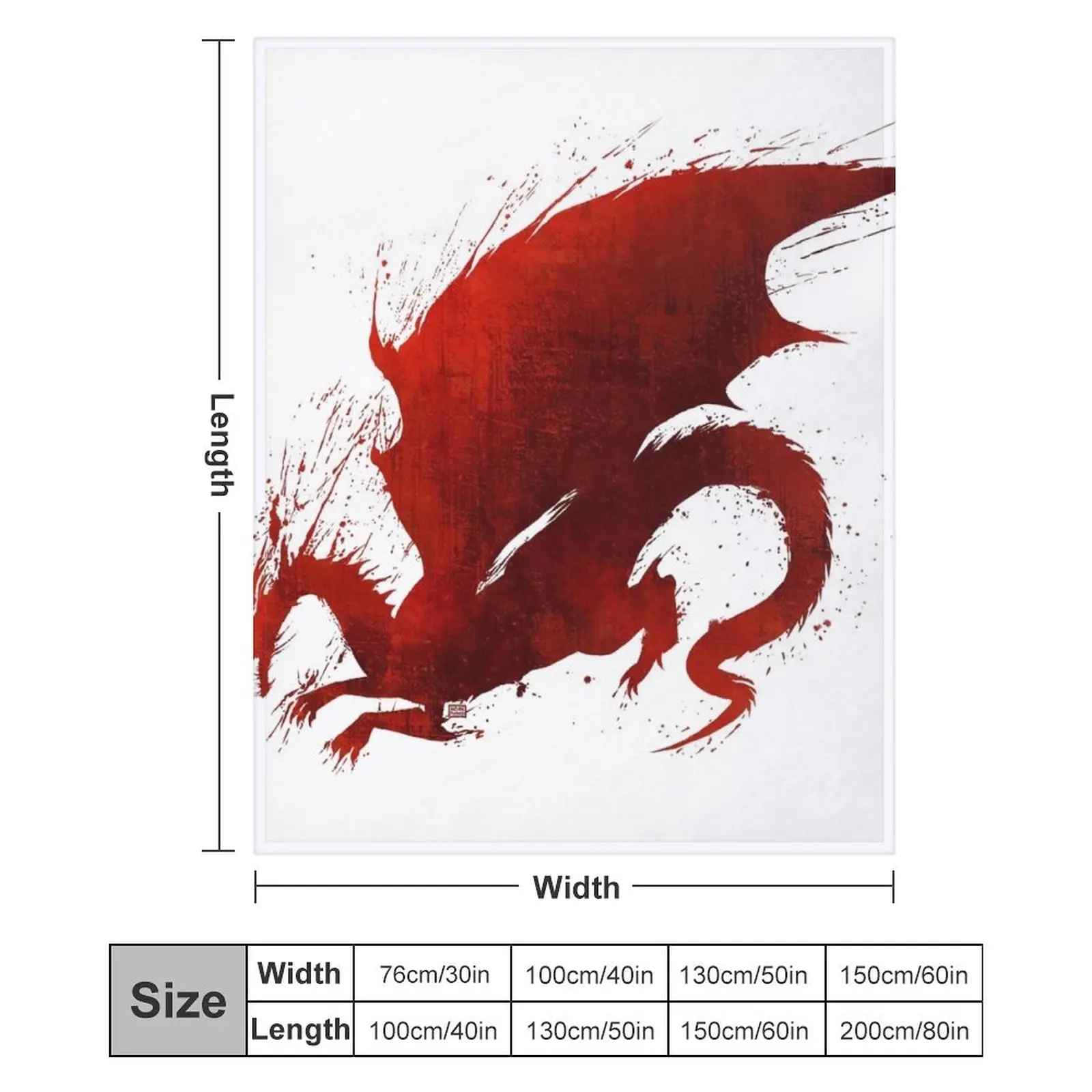 Dragon Age Origins: Blood Dragon V1 Throw Blanket Weighted Sofa Throw sofa bed funny gift Blankets