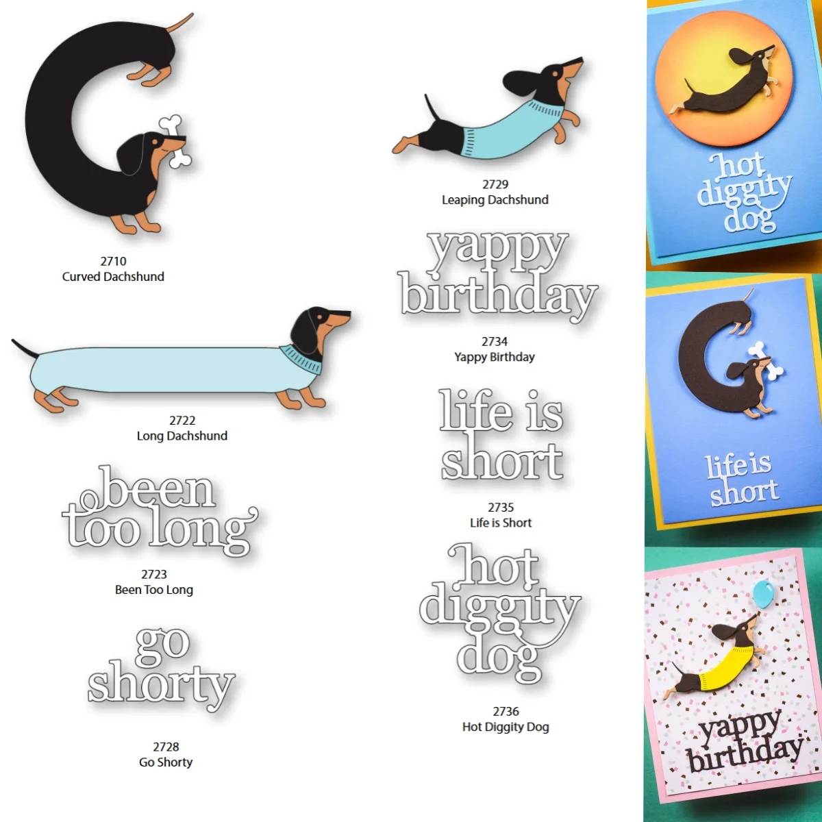 

Dog Dachshund Summer Collection Metal Cutting Dies DIY Make Card Scrapbook Embossed Paper Album Craft Supplies Template Decor