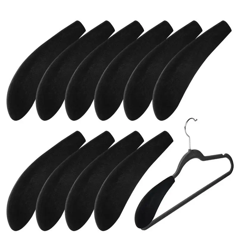 

Hanger Shoulder Bump Protectors 10pcs Suit Hanger Shoulder Protectors Non-Slip Velvet Wide Standard Suit Hangers Pads For Closet