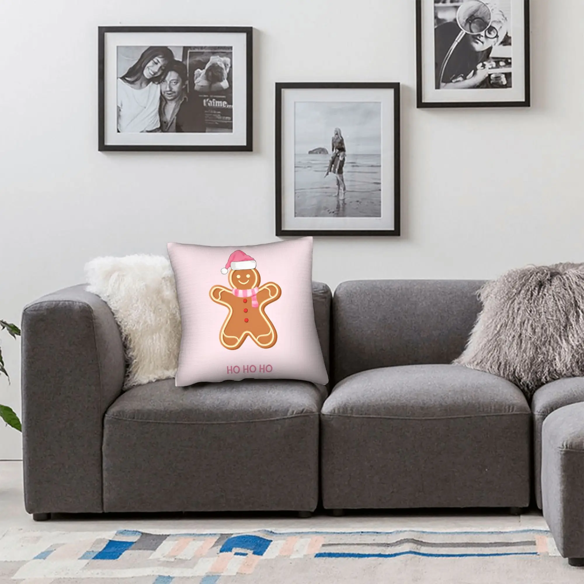 عيد الميلاد الزنجبيل كيس وسادة غطاء وسادة مضحك مريح سادات ل أريكة الأريكة سرير غرفة المعيشة #6