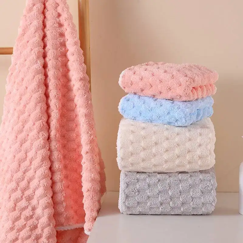 

1pcs Bath Towel Soft and Quick Dry Bath Towels Coral Fleece Wrap Towel Bathing Large Thickened Non-shedding