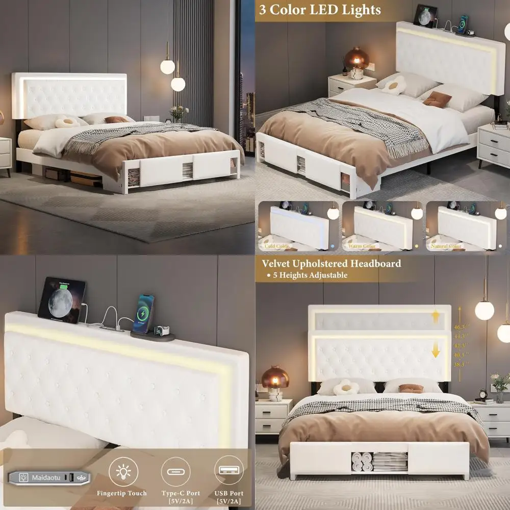 

Каркас кровати размера «queen-size» с раздвижными дверцами сарая, каркас кровати, тафтинговая платформа с пуговицами размера «queen-size» и регулируемой удобной платформой