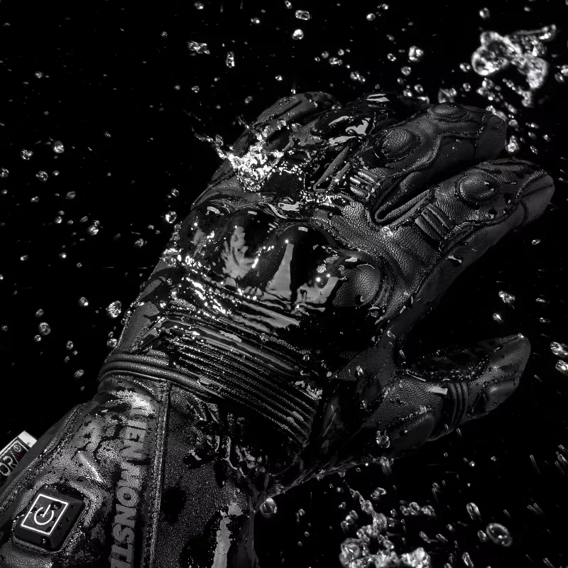 قفازات دراجات نارية جلدية جديد - مراجعة Motorcycle Gloves Leather Knuckle وسعره