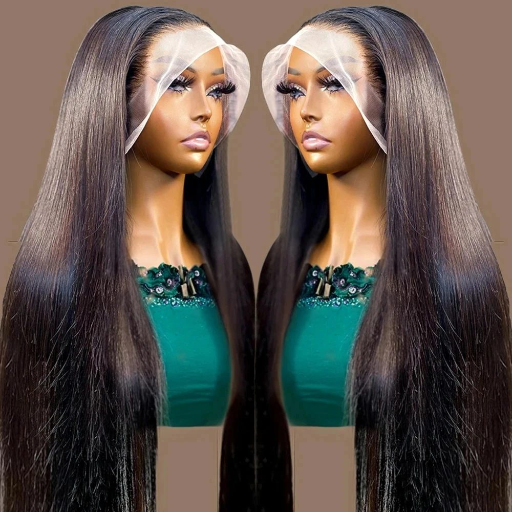 HD 360 شعر مستعار دانتيل كامل شعر الإنسان قبل قطعها HD شعر مستعار دانتيل خصلات الشعر المستعار الإنسان 34 بوصة العظام مستقيم الدانتيل شعر مستعار أمامي للنساء