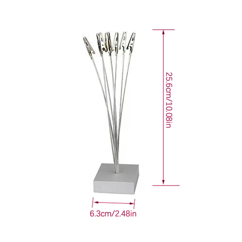 Photo Cube Base, 8-Branch Money Trees Gift Card Holder With Clips, Picture Stand For Christmas, Wedding, Greeting, Birthday - view 5