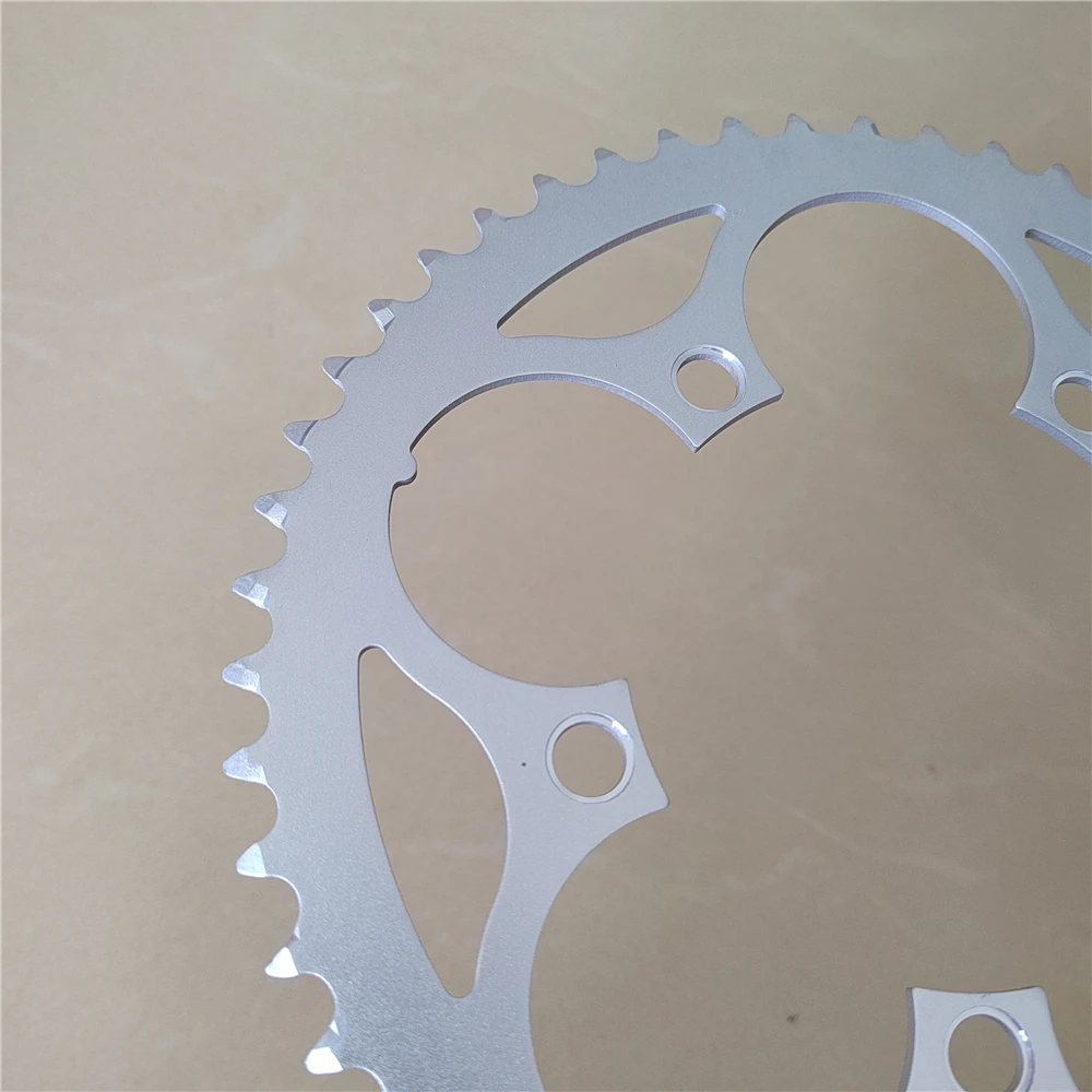 Folding Bike 48T 50T 52T 53T 110BCD Hollowed Crown Road Bicycles BCD 110 Chainring Chain Wheel Sprocket CNC 3/32\