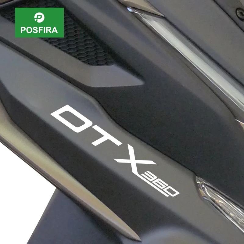 POSFIRA Vinyl Motorcycle Stickers Waterproof Decorative Logo Decals for Kymco DTX360 DTX 360 2022 2023 2024 Accessories