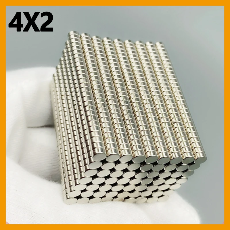 50-5000pcs 4x2mm Magnet Round Small Shape 4*2mm for Fridge Craft Diy Office Refrigerator Whiteboard 4*2mm Accessory
