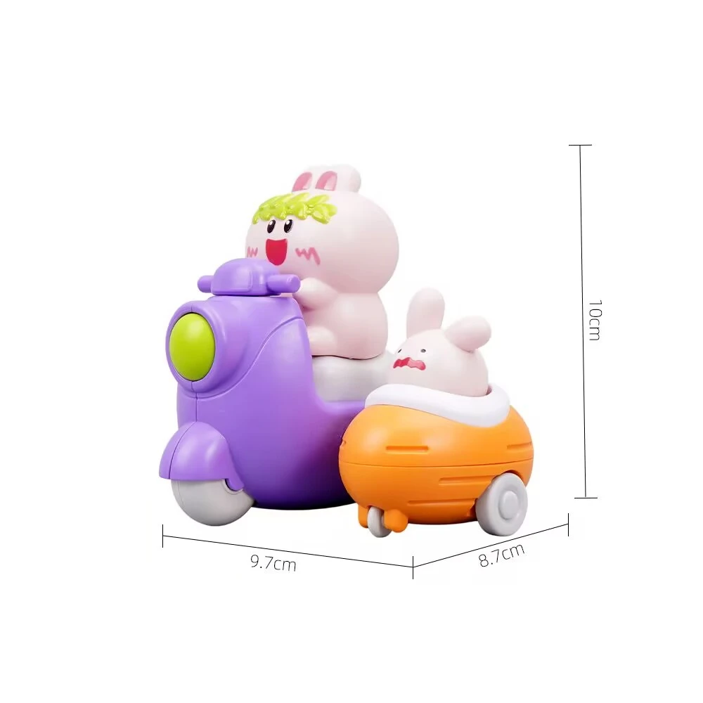 Rattle Roll Cars สําหรับเด็กวัยหัดเดิน 1-3 กดของเล่นเด็ก Car และ Go รถแรงเสียดทานขับเคลื่อนรถบรรทุกนุ่ม Rattles สําหรับทารกสาวของขวัญวันเกิด