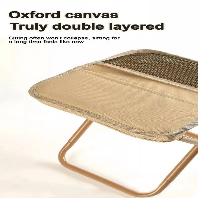 Oxford Fabric And Carbon Steel Portable Customizable Folding Mini Stool Made Of