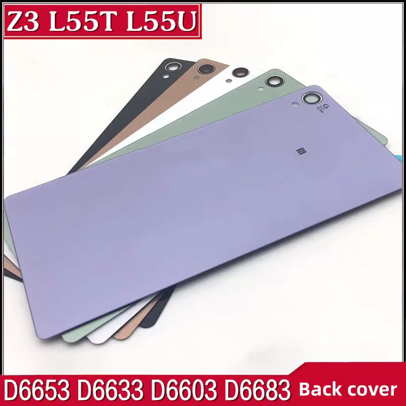 

Back Glass back cover case for Sony XPERIA Z3 z3compact Z3mini Z3C Z3+ D5803 D6603 D6653 L55T battery Housing Cover back Door