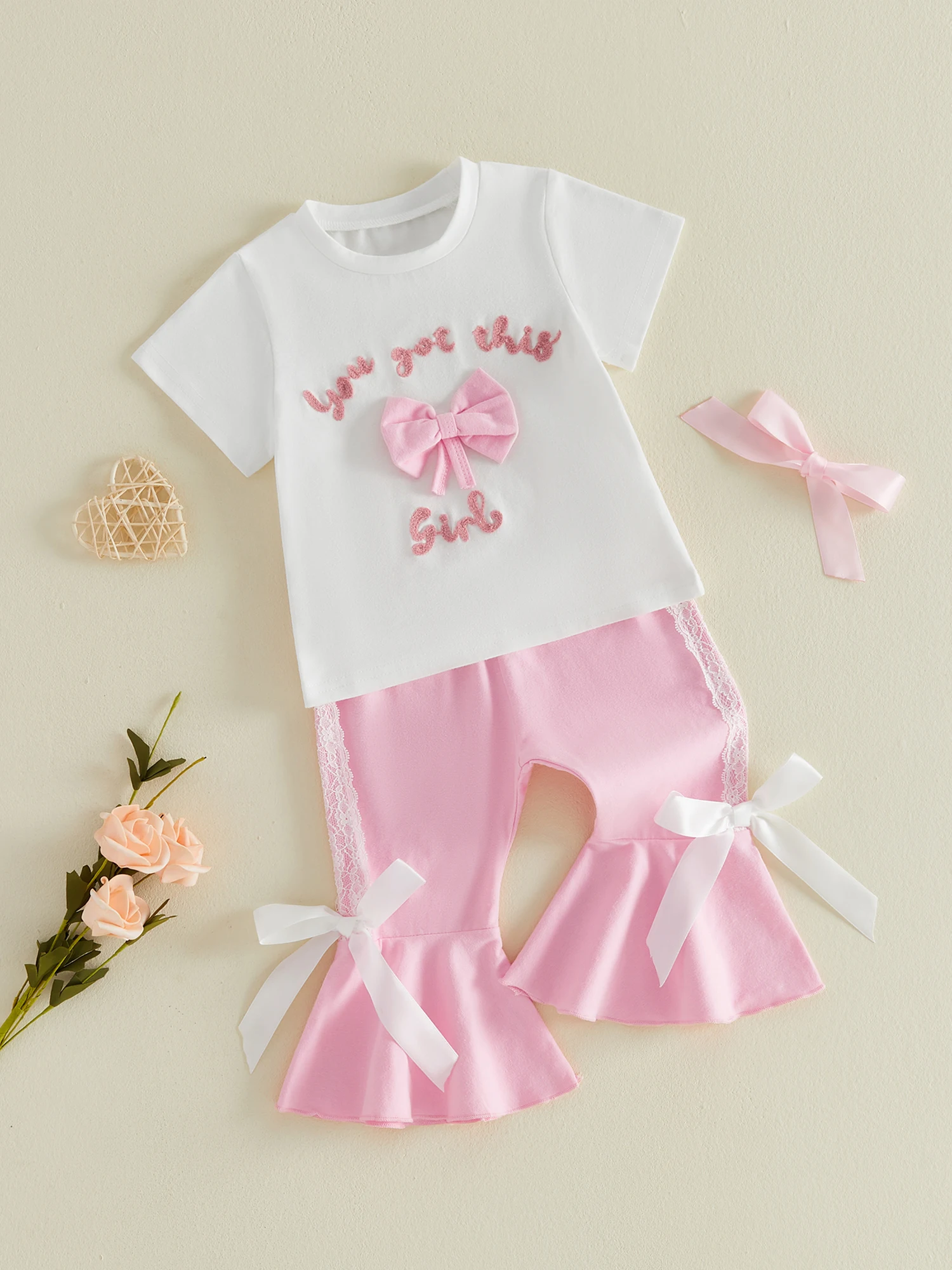 

Girls Summer Outfit Sleeveless Floral Print Top with Ruffle Hem Shorts Set for Kids Casual Two-Piece Clothing Set