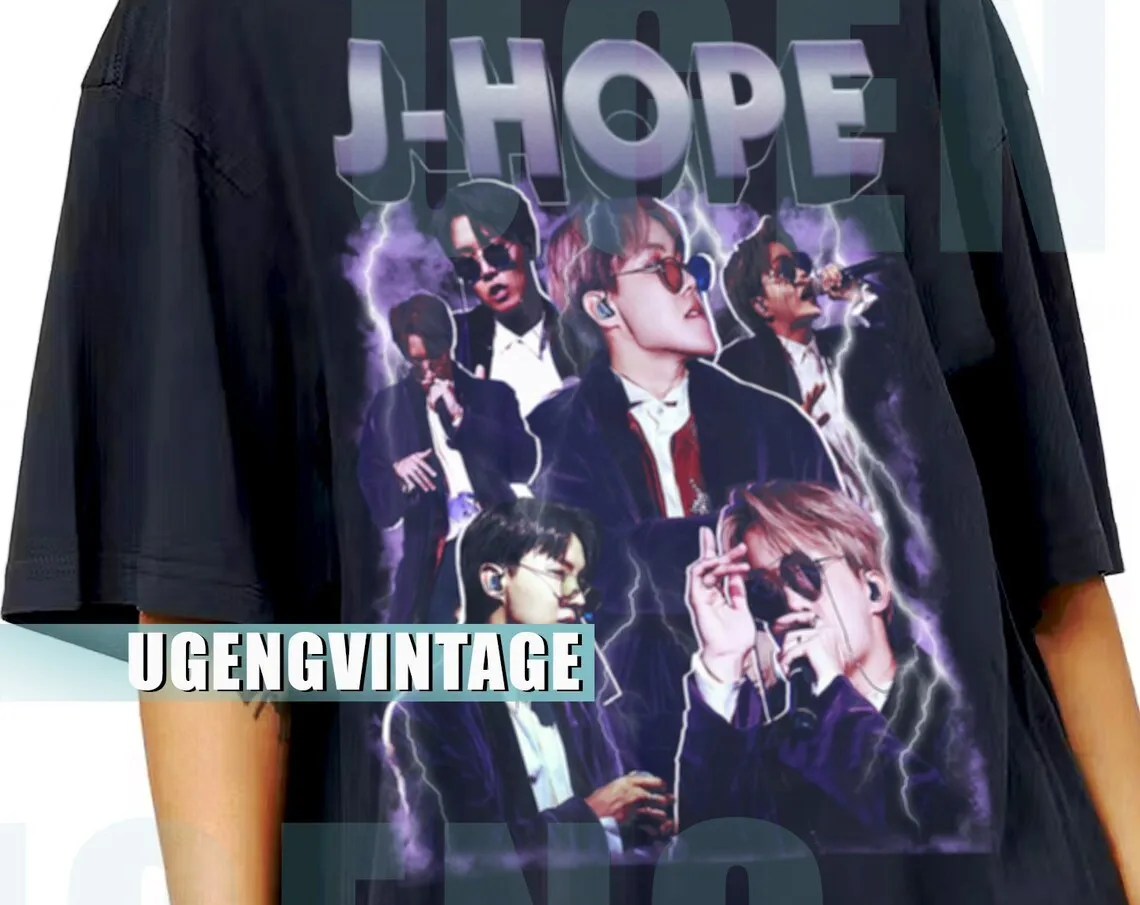 Limited Hoseok shirt Vintage Jhopee T-shirt Vintage 90s Grapic Tee Unisex Jhope Tshirt Bootleg Sweatshirt BN30