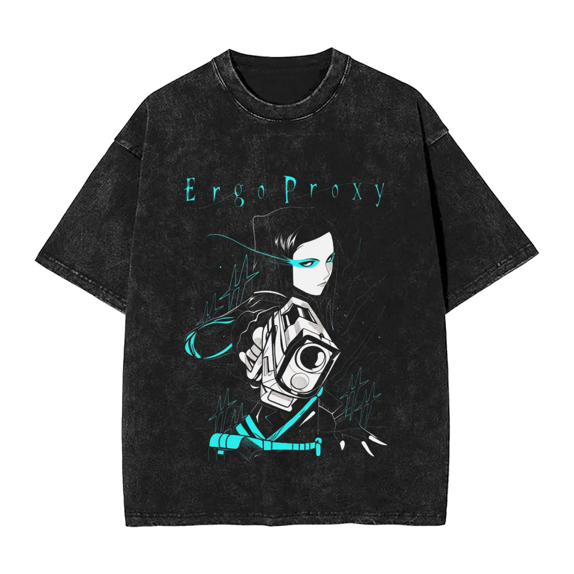 Ergo Proxy  T-Shirt Summer  Y2K Basic T-Shirts Casual Hipster Tee Shirt For Male Short-Sleeved Loose Tops