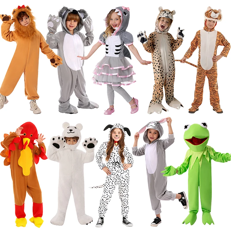 

Фестивальная детская одежда, Рождество, Пасха, Хэллоуин, детский косплей, костюмы с изображением акулы и кролика, карнавальные наряды для девочек