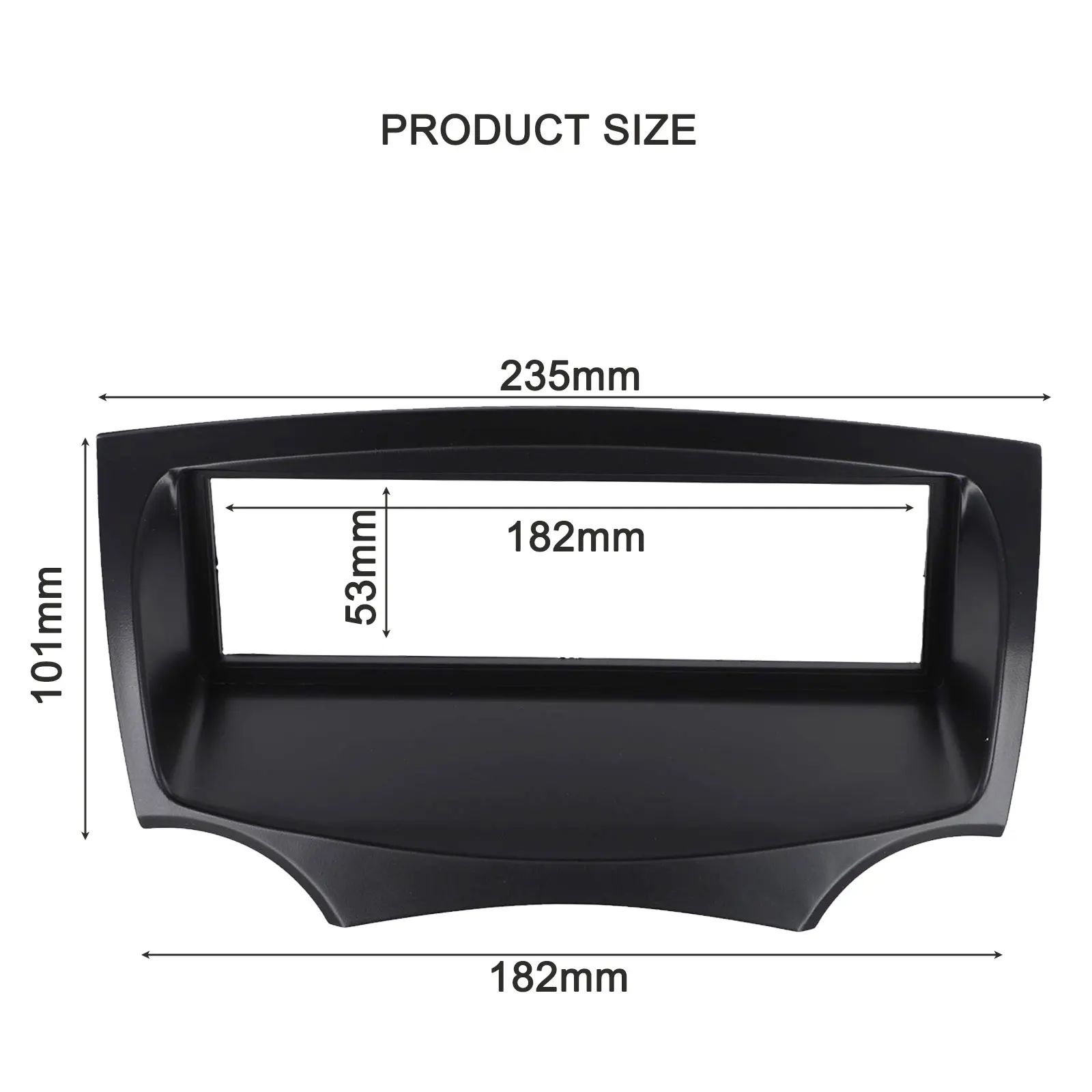 

Car Audio Fascia 1 DIN Car CD Stereo Brand New Easy Installation High Reliability Plastic Material Stable Characteristics