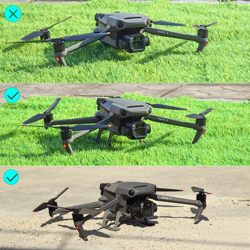 الهبوط ل DJI Mavic 3/3 الكلاسيكية الطائرة بدون طيار الارتفاع موسع دعم الساق كاميرا ذات محورين حامي الساق Mavic 3 الملحقات