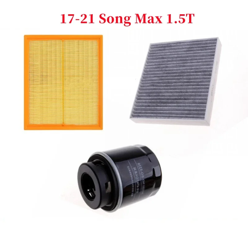 

3pcs/set Filter Kit For 17-21 BYD Song Max 1.5T Manual Transmission Air Filter&Oil Filter&Cabin