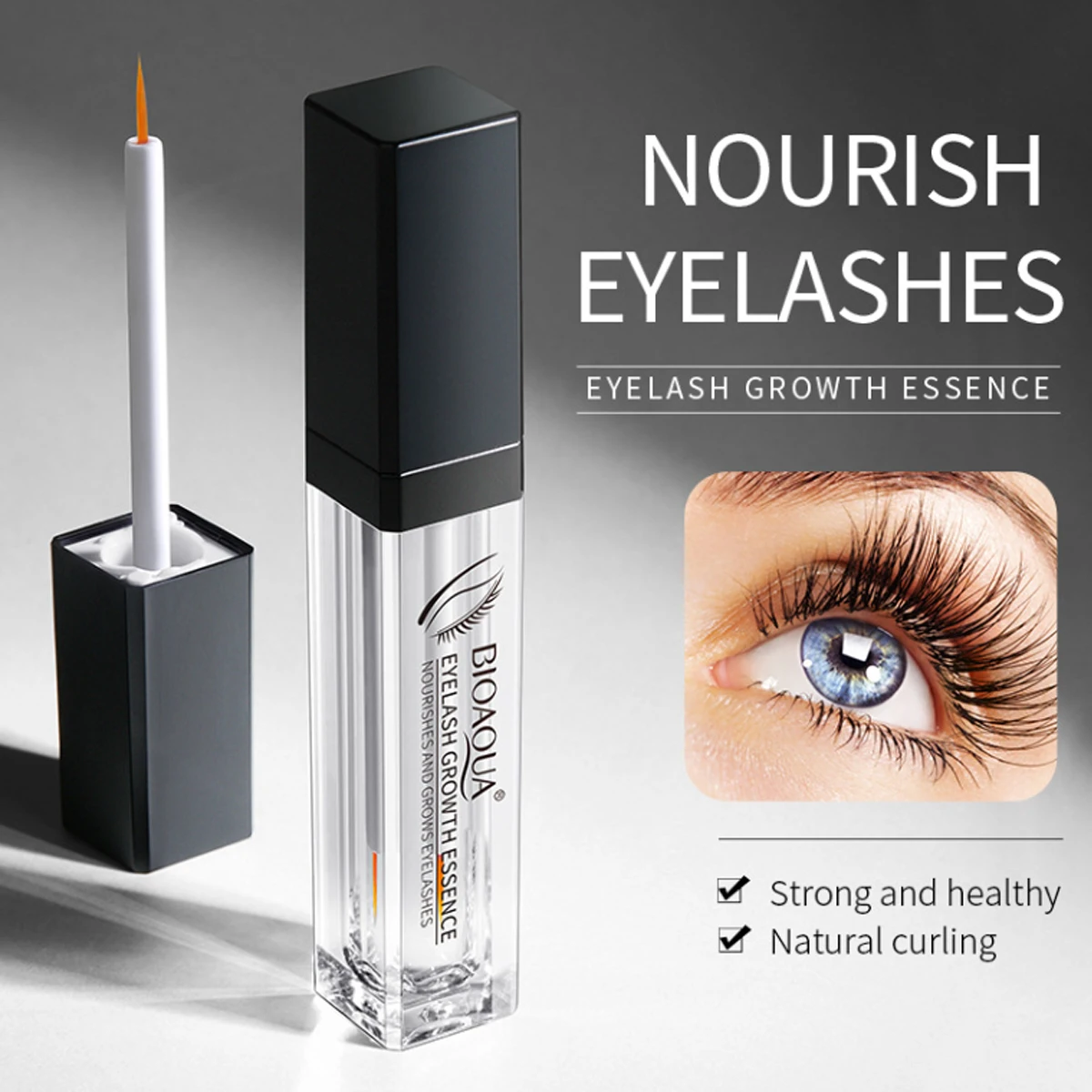 1/3/5/10pcs Growth Liquid Eyelash Growth Promoter And Eyebrow Essence Containing Natural Peptide Are Suitable For Long And Thick