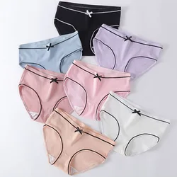 3 Pcs/set Women's Cotton Panties Plus Size Soft Briefs Striped Female Underwear Comfortable Underpants Girl Lingerie Underpants