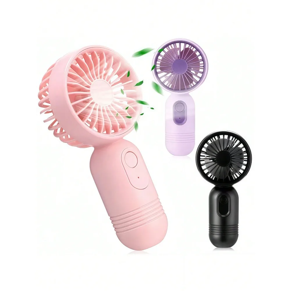 Mini Eyelash Brush Fan - Portable USB Rechargeable Fan With 3 Speed Settings, Makeup Fan, Handheld Fan For Women, Desktop Fan For Hot Weather, Suitable For Office, Outdoor, Travel And Camping - Best Gift Choice