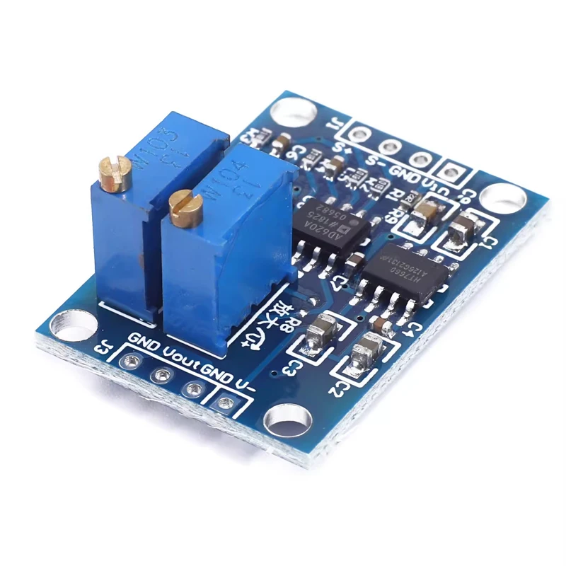 AD620 Microvolt MV Voltage Amplifier Signal Instrumentation Module Board 3-12VDC New Arrival