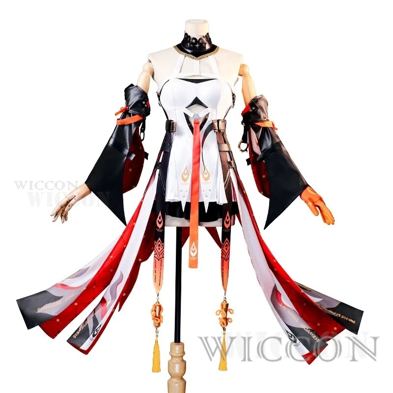 

Changli Cosplay Wig Dress Uniform Headwear Stocking Jinzhou Props Halloween Party Outfit for Women Girls