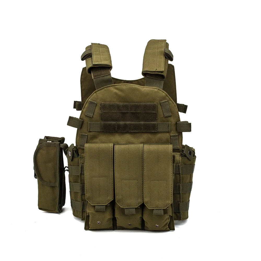 Men Molle FG atacs Multicam Camouflage Tactical Vest Body Armor Plate Carrier Airsoft 6094 Pouch Combat Army Vest Gear