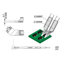 1 Piece C120-007 Soldering Iron Tip For JBC Work With Micro Tweezer PA120