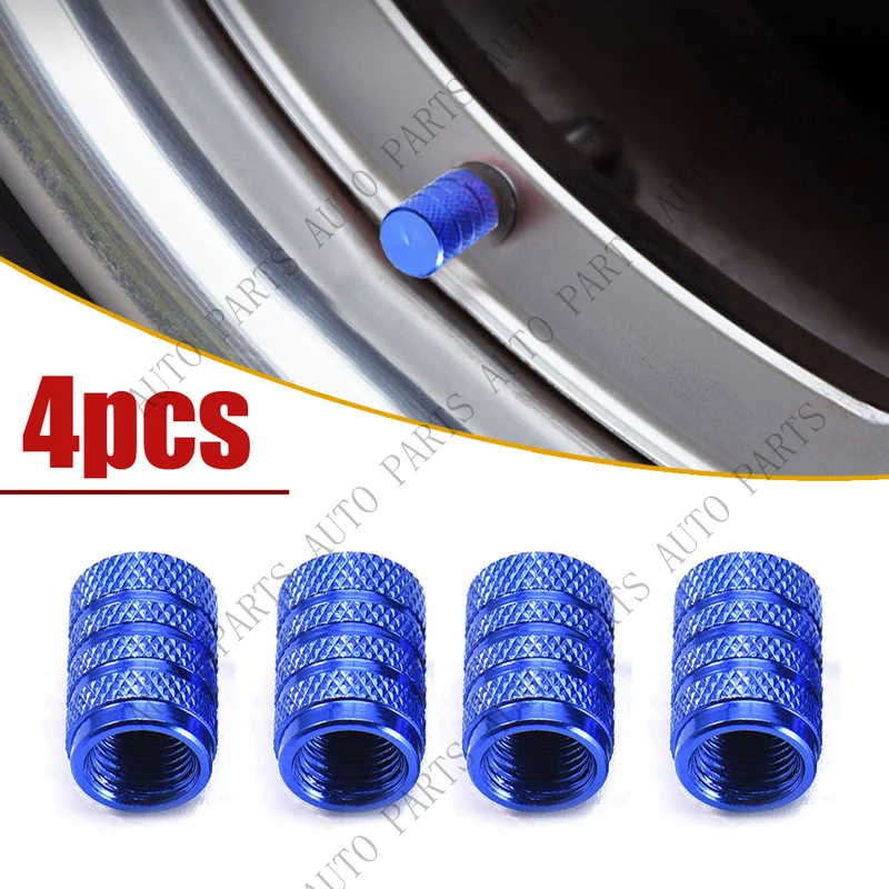 A+ pour 4× capuchons de valve de pneu de voiture en aluminium, anti-poussière, accessoires de voiture