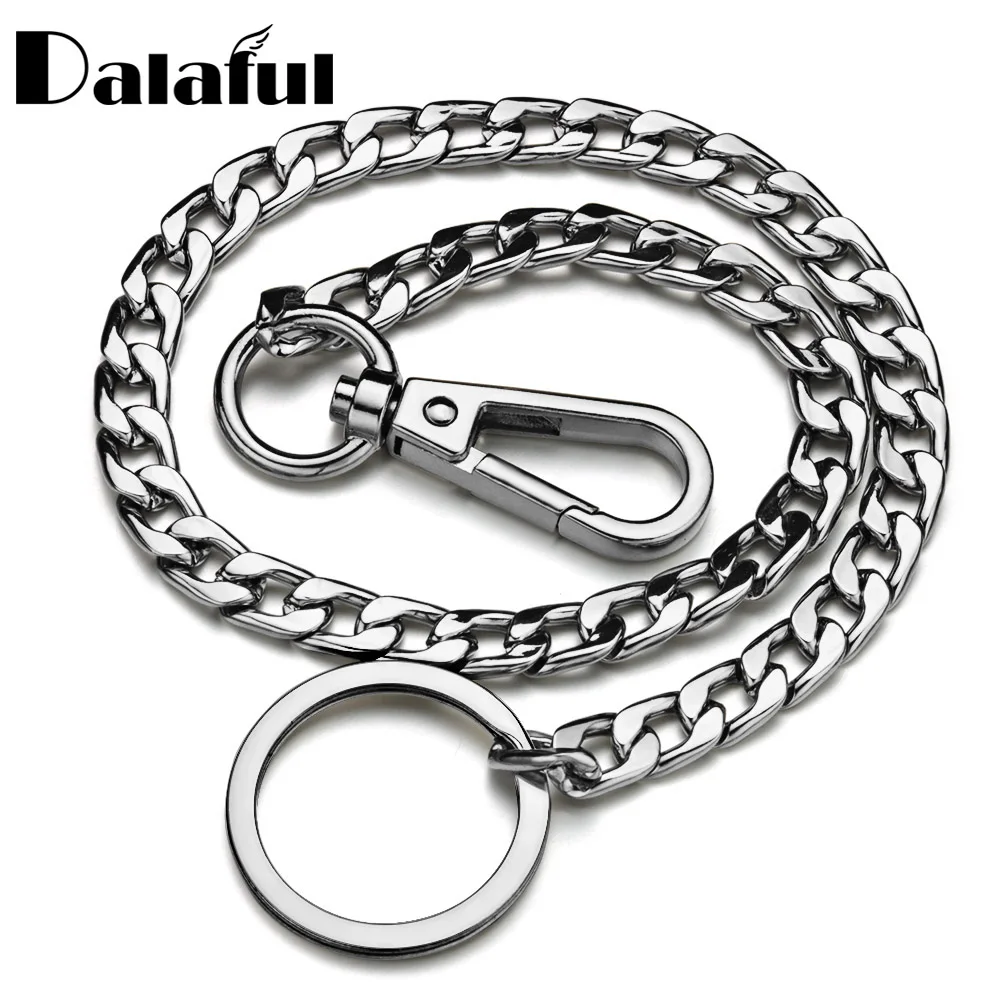 Fashion Long Keychain Wallet Belt Chain Trousers Hipster Pant Jean HipHop Jewelry Men's 42CM Metal Key Ring Chain K414