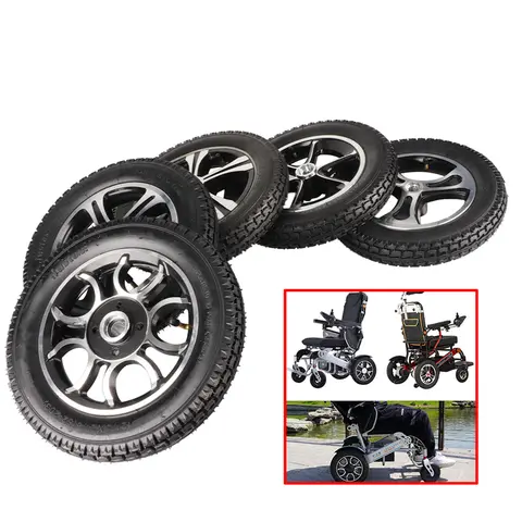 Elderly Electric Wheelchair Scooter 12 Inch Rear Wheels 12 1/2x2 1/4 ( 62-203 ) Pneumatic Tire Inner Tube 17mm Keyway Wheel Hub