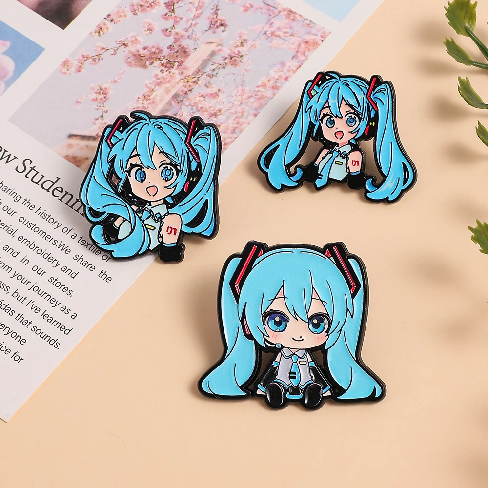 Kawaii Enamel Pin Anime Brooches Aesthetic Metal Lapel Badges for Backpack Perfect Gift For Fans