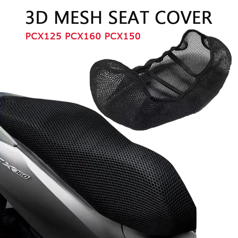

Anti-Slip & Breathable Seat Cover for Honda PCX125 PCX150 PCX160 PCX 125, Waterproof 3D Mesh Fabric Cushion Pad Accessories